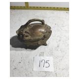 Brass dish with lid but hinge is broken