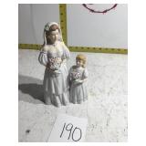 Bride and flower girl figurine