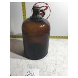 Brown glass jug