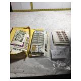 Folder of new unused stamps