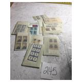 Unused eight cent stamps