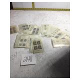 Six cents unused stamps