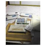 New stamps and stamp the envelopes