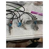 Three bolo ties