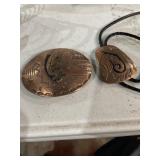 Bolo tie and Matching belt buckle