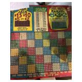 Unused punchboard