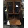 Secretary desk with China cabinet on top no key
