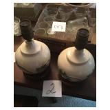 2 lamps with no shads
