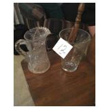 pitcher and vase