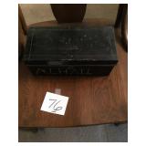 metal box with key