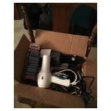 Box of miscellaneous hair items