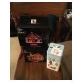 2 Our Town porcelain collectible houses. One