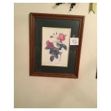 To wall hangings of flowers