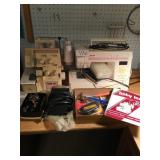 Two baby lock machines and accessories