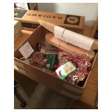 Box of miscellaneous craft items