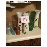Vases and salt and pepper shakers