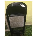 Four folding chairs