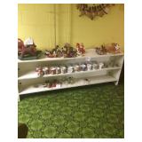Shelving unit.  Christmas items not included
