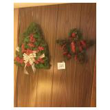 Two Christmas decorations