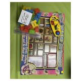 wooden stamp set and other stuff