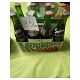 mt dew and sprite  sunkist bottle with cartons