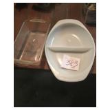 2 Pyrex dishes