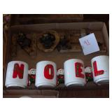 NOEL cups & NOEL bear sign