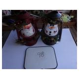 Santa&snowman lantern