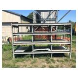 Steel shelf aprox 9x4x6
