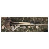 2 round nose shovels
