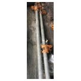 2 4' pipe clamps