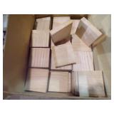 3/4x3 3/4x3 3/4 sq red oak blocks approx 200pc