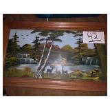 Oil Painting On Slag Glass