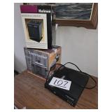Heater / DVD player/ Sm crock pot