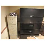 2 filing cabinets