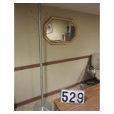 Aluminum hall tree & mirror