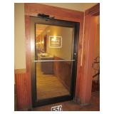 Commercial glass door