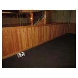 Oak trim & pine wainscoting