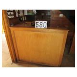 Oak reception desk