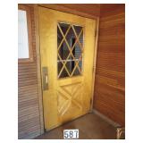 Solid wood interior door