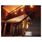 Homemade wrought iron handrail