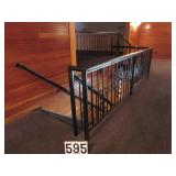 Homemade wrought iron handrail
