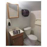 Contents of upstairs bathroom