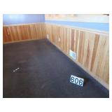 Pine wainscoting & oak trim