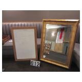 Wall mirror & dry ease board