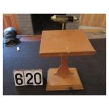 Wood pedestal tabletop lectern