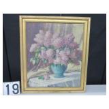 Framed oil on canvas