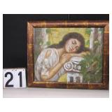 Framed acrylic on canvas