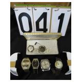 Group of 4 watches & parts