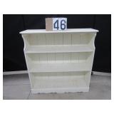 Painted wood bookcase